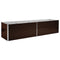 vidaXL - Plantenbak - verhoogd - 320x80x77 - cm - gegalvaniseerd - staal - bruin
