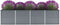 vidaXL - Plantenbak - verhoogd - 320x80x77 - cm - gegalvaniseerd - staal - grijs