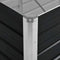 vidaXL - Plantenbak - verhoogd - 320x80x77 - cm - gegalvaniseerd - staal - antraciet