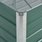 vidaXL - Plantenbak - verhoogd - 320x80x77 - cm - gegalvaniseerd - staal - groen