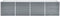 vidaXL - Plantenbak - verhoogd - 320x80x77 - cm - gegalvaniseerd - staal - grijs