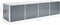 vidaXL - Plantenbak - verhoogd - 320x80x77 - cm - gegalvaniseerd - staal - grijs