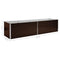 vidaXL - Plantenbak - verhoogd - 320x80x77 - cm - gegalvaniseerd - staal - bruin