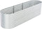 vidaXL - Plantenbak - verhoogd - 320x80x81 - cm - gegalvaniseerd - staal - zilver