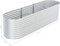 vidaXL - Plantenbak - verhoogd - 320x80x81 - cm - gegalvaniseerd - staal - zilver