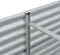 vidaXL - Plantenbak - verhoogd - 320x80x81 - cm - gegalvaniseerd - staal - zilver