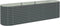 vidaXL - Plantenbak - verhoogd - 320x80x81 - cm - gegalvaniseerd - staal - grijs