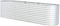 vidaXL - Plantenbak - verhoogd - 320x80x81 - cm - gegalvaniseerd - staal - zilver