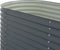 vidaXL - Plantenbak - verhoogd - 320x80x81 - cm - gegalvaniseerd - staal - grijs