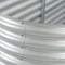 vidaXL - Plantenbak - verhoogd - 320x80x81 - cm - gegalvaniseerd - staal - zilver
