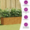 vidaXL - Plantenbak - verhoogd - 360x40x40 - cm - cortenstaal