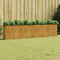 vidaXL - Plantenbak - verhoogd - 360x40x80 - cm - cortenstaal