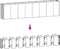 vidaXL - Plantenbak - verhoogd - 360x40x80 - cm - cortenstaal