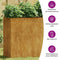 vidaXL - Plantenbak - verhoogd - 360x40x80 - cm - cortenstaal