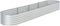 vidaXL - Plantenbak - verhoogd - 400x80x44 - cm - gegalvaniseerd - staal - zilver