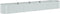 vidaXL - Plantenbak - verhoogd - 400x80x44 - cm - gegalvaniseerd - staal - zilver