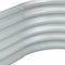 vidaXL - Plantenbak - verhoogd - 400x80x44 - cm - gegalvaniseerd - staal - zilver