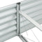 vidaXL - Plantenbak - verhoogd - 400x80x44 - cm - gegalvaniseerd - staal - zilver