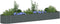 vidaXL - Plantenbak - verhoogd - 400x80x44 - cm - gegalvaniseerd - staal - grijs