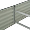 vidaXL - Plantenbak - verhoogd - 400x80x44 - cm - gegalvaniseerd - staal - grijs