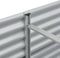 vidaXL - Plantenbak - verhoogd - 400x80x44 - cm - gegalvaniseerd - staal - zilver