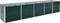 vidaXL - Plantenbak - verhoogd - 400x80x45 - cm - gegalvaniseerd - staal - groen