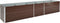 vidaXL - Plantenbak - verhoogd - 400x80x45 - cm - gegalvaniseerd - staal - bruin
