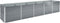vidaXL - Plantenbak - verhoogd - 400x80x45 - cm - gegalvaniseerd - staal - grijs