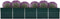 vidaXL - Plantenbak - verhoogd - 400x80x45 - cm - gegalvaniseerd - staal - groen