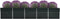 vidaXL - Plantenbak - verhoogd - 400x80x45 - cm - gegalvaniseerd - staal - antraciet