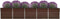 vidaXL - Plantenbak - verhoogd - 400x80x45 - cm - gegalvaniseerd - staal - bruin