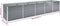 vidaXL - Plantenbak - verhoogd - 400x80x45 - cm - gegalvaniseerd - staal - grijs