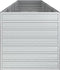 vidaXL - Plantenbak - verhoogd - 400x80x45 - cm - gegalvaniseerd - staal - zilver