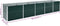 vidaXL - Plantenbak - verhoogd - 400x80x45 - cm - gegalvaniseerd - staal - groen