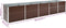 vidaXL - Plantenbak - verhoogd - 400x80x45 - cm - gegalvaniseerd - staal - bruin