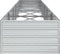 vidaXL - Plantenbak - verhoogd - 400x80x45 - cm - gegalvaniseerd - staal - zilver
