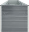 vidaXL - Plantenbak - verhoogd - 400x80x45 - cm - gegalvaniseerd - staal - grijs