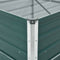 vidaXL - Plantenbak - verhoogd - 400x80x45 - cm - gegalvaniseerd - staal - groen