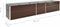 vidaXL - Plantenbak - verhoogd - 400x80x45 - cm - gegalvaniseerd - staal - bruin