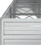 vidaXL - Plantenbak - verhoogd - 400x80x45 - cm - gegalvaniseerd - staal - zilver
