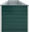 vidaXL - Plantenbak - verhoogd - 400x80x45 - cm - gegalvaniseerd - staal - groen