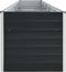 vidaXL - Plantenbak - verhoogd - 400x80x45 - cm - gegalvaniseerd - staal - antraciet