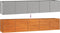 vidaXL - Plantenbak - verhoogd - 400x80x77 - cm - cortenstaal - roestig