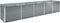 vidaXL - Plantenbak - verhoogd - 400x80x77 - cm - gegalvaniseerd - staal - grijs