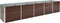 vidaXL - Plantenbak - verhoogd - 400x80x77 - cm - gegalvaniseerd - staal - bruin