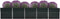 vidaXL - Plantenbak - verhoogd - 400x80x77 - cm - gegalvaniseerd - staal - antraciet