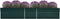 vidaXL - Plantenbak - verhoogd - 400x80x77 - cm - gegalvaniseerd - staal - groen