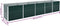 vidaXL - Plantenbak - verhoogd - 400x80x77 - cm - gegalvaniseerd - staal - groen