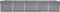 vidaXL - Plantenbak - verhoogd - 400x80x77 - cm - gegalvaniseerd - staal - grijs