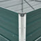 vidaXL - Plantenbak - verhoogd - 400x80x77 - cm - gegalvaniseerd - staal - groen
